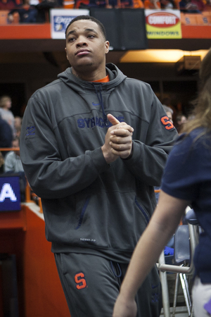 Syracuse center DaJuan Coleman is not expected to play in the Orange's Atlantic Coast Conference opener against Miami on Saturday with a left leg contusion.