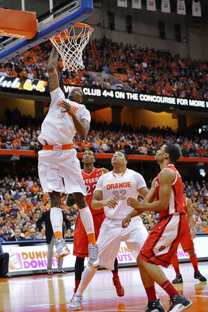 Jerami Grant was taken with the 39th pick in the 2014 NBA draft by the Philadelphia 76ers after playing 31.4 minutes per game for Syracuse in his sophomore season.