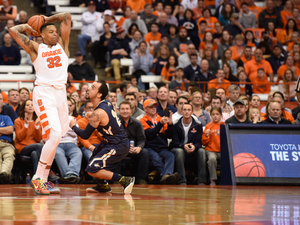 Dajuan Coleman finished with five points against Notre Dame on Thursday night. He went 2-for-2 from the field in 15 minutes played.