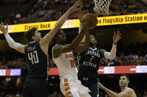 Taurean Thompson impressed early in the game against Eastern Michigan. It's the second straight game Thompson has impressed. 