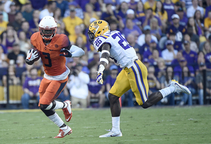 Ervin Philips hauled in 11 receptions for 93 yards and a touchdown but it was not enough as LSU downed the Orange, 35-26.