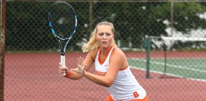 Gabriela Knutson lead the way in Syracuse's dominance over Colgate, despite two early hiccups.