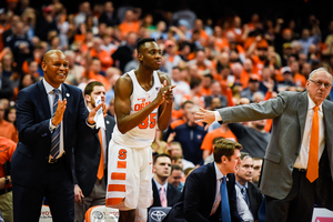 Bourama Sidibe, pictured in white uniform, will undergo surgery soon to address knee tendinitis he battled most of the season.