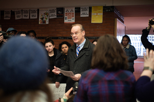 In a video sent to the campus on Saturday, Chancellor Kent Syverud said he met with student leaders from campus organizations on Friday. He met with protesters in the Schine Student Center on Friday morning.