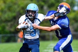 Tyler Wait carried the ball 10 times for 108 yards for Bishop Grimes in the Cobras' win on Saturday.