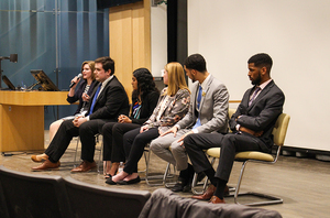 Syracuse University's Student Association hosted the Student Body Elections Debate Monday night. 