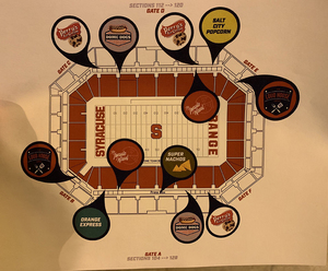 With its new renovations, the Carrier Dome is getting new food options for the upcoming football and basketball seasons