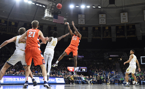 Elijah Hughes paced the Orange with a team-high 24 points in Wednesday's win.