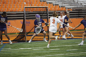 Sam Swart scored three of Syracuse's 15 goals on Saturday in the Carrier Dome.