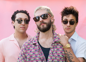 (From left) Lorenzo Maldonado, Justin Spaulding and Aaron Rizzo comprise the band CANDY, which draws influences from the 80s and modern R&B.