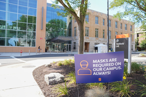 SU will continue to require masks at all times while on campus.