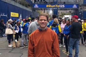 J. Cole Smith, a Syracuse dean, finished in the top 25% at the Boston Marathon in October.