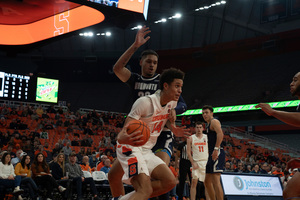 Jesse Edwards finished with nine rebounds and six blocks against Pitt, but his eight points were the fewest in a single game this season, and he fouled out for the third time.