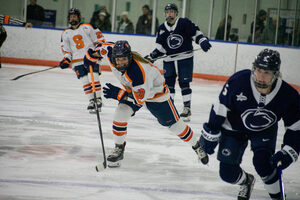 No. 10 Penn State scored four goals in the final period and shut the Orange out for the second time this season.