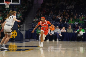 “We just had to keep them on their heels defensively.” No. 22 Syracuse played stifling defense to seal an upset 79-65 win on the road against No. 15 Notre Dame.