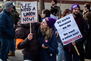 Syracuse Graduate Employees United and Syracuse University have agreed on a tentative contract. Members will vote on it next week.