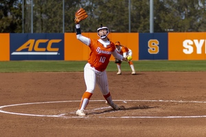 Syracuse pitcher Lindsey Hendrix earned ACC pitcher of the week honors after her two starts against No. 15 Virginia Tech.