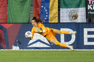 Former Syracuse goalie  Lysianne Proulx has shined in her first season with Bay FC in the NWSL.