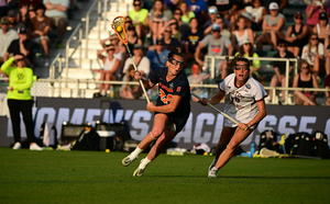 Emma Tyrrell scored zero goals and tallied one assist in Syracuse's NCAA Tournament semifinals loss to Boston College.