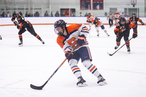 Bryn Saarela was named AHA Forward of the Week for her 7-point performance in SU’s sweep of Robert Morris.