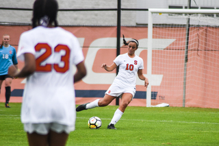 “We moved the ball quite well from side to side,” SU head coach Phil Wheddon said, “and we’re dangerous playing forward.”