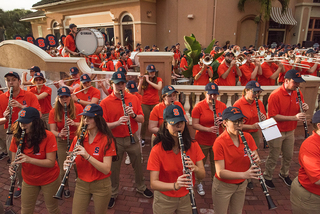 The Orange marching band closed off the show with the SU fight song.