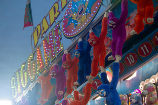 Fairgoers have the chance to win all sorts of prizes at the fair.