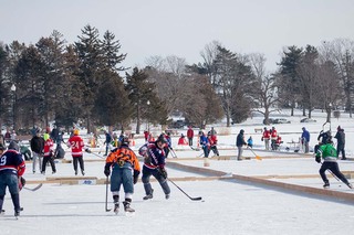 The Syracuse Pond Hockey Classic resumes play after a hiatus since 2020. 